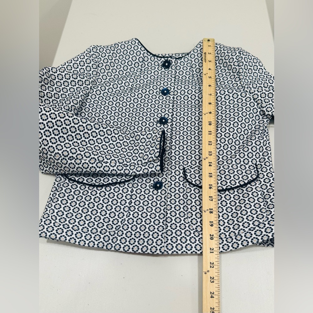 Brooks Brothers Floral Jacquard Cropped Jacket Size‎ 8 - Picture 14 of 15